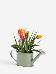 Multi Artificial Tulips In Watering Can - Image 3 of 4