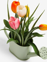 Multi Artificial Tulips In Watering Can - Image 4 of 4