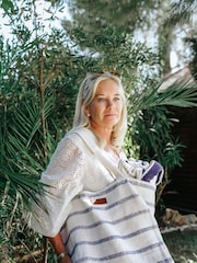 Seaspray Stripe Beach Bag & Purse Set - Image 3 of 5