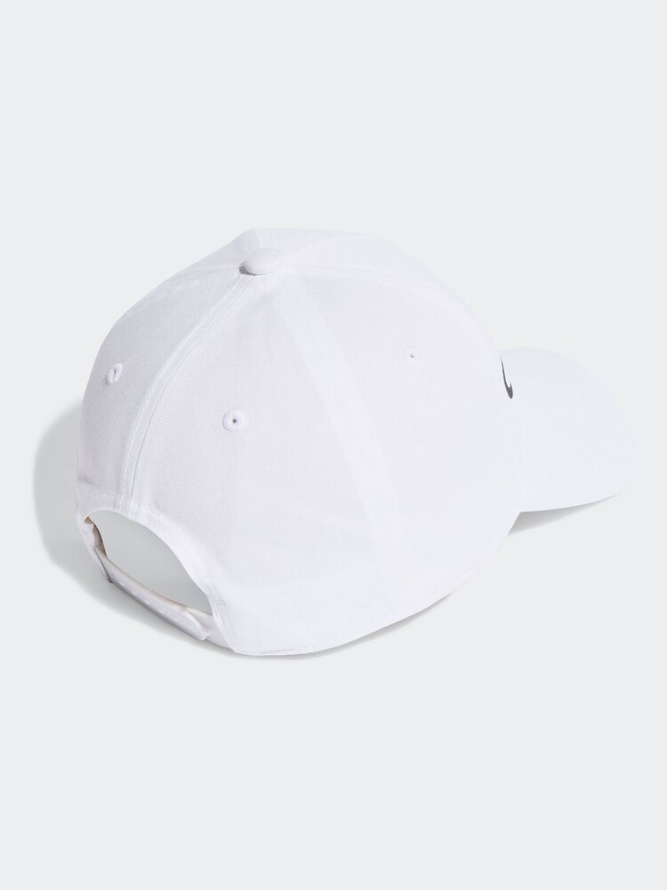 adidas White Kids 100% Cotton Cap - Image 2 of 2 adidas White Kids 100% Cotton Cap - Image 2 of 2