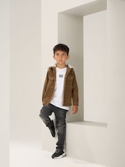 Angel & Rocket Caramel Brown Fox Corduroy 100% Cotton Shirt - Image 2 of 6