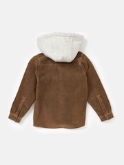 Angel & Rocket Caramel Brown Fox Corduroy 100% Cotton Shirt - Image 5 of 6
