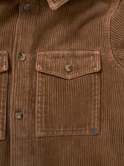 Angel & Rocket Caramel Brown Fox Corduroy 100% Cotton Shirt - Image 6 of 6