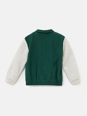 Angel & Rocket Green 100% Cotton Chad Cord Varsity Jacket - Image 5 of 6