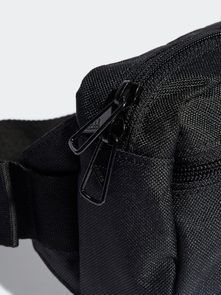 adidas Black Linear Bum Bag - Image 4 of 5
