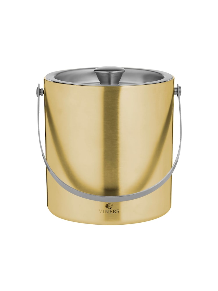 Viners Gold Barware Double Wall Ice Bucket - Image 4 of 4
