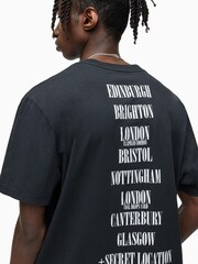 AllSaints Black 100% Cotton Shelter Short Sleeve Crew T-Shirt - Image 5 of 6