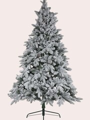 Laura Ashley White Frosted Lit LED Tree With 7ft Pine Cones - Image 3 of 3