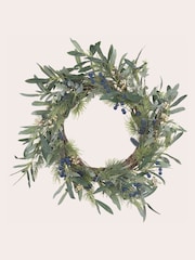 Laura Ashley Green Winter Lavender LED Wreath - Image 2 of 2