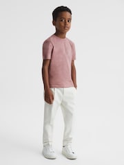 Reiss Pink Dusty Rose Bless 3-9 yrs Crew Neck T-Shirt - Image 3 of 7
