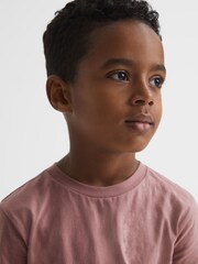Reiss Pink Dusty Rose Bless 3-9 yrs Crew Neck T-Shirt - Image 4 of 7