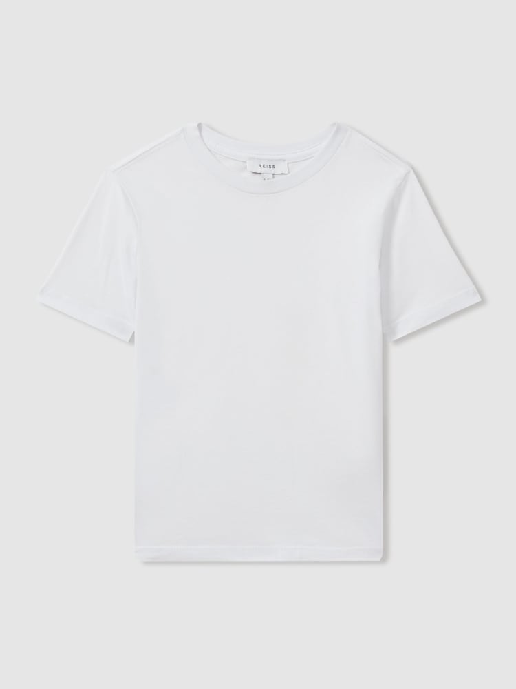 Blanco - Camiseta con cuello redondo Bless de Reiss - Imagen 1 de 7
