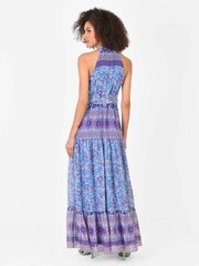 Ro&Zo Purple Paisley Halter Maxi Dress - Image 3 of 6