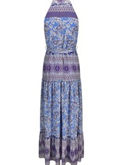 Ro&Zo Purple Paisley Halter Maxi Dress - Image 6 of 6