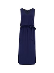 Pour Moi Blue Jessie Notch Dress - Image 4 of 5