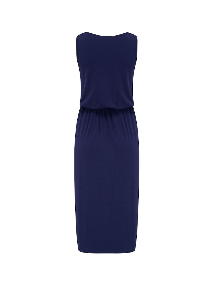 Pour Moi Blue Jessie Notch Dress - Image 5 of 5