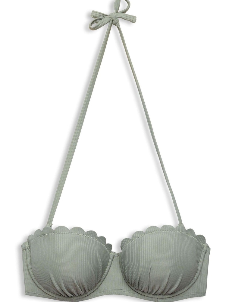 Esprit Light Khaki Green Padded Balconet Bikini Top - Image 7 of 7