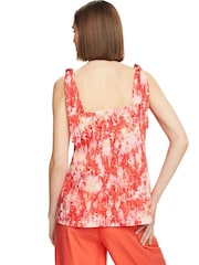 Esprit Red V-Neck Sleeveless Top - Image 2 of 7