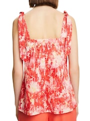 Esprit Red V-Neck Sleeveless Top - Image 4 of 7
