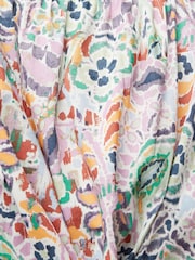 Esprit Green Floral Printed Cropped Top - Image 6 of 7