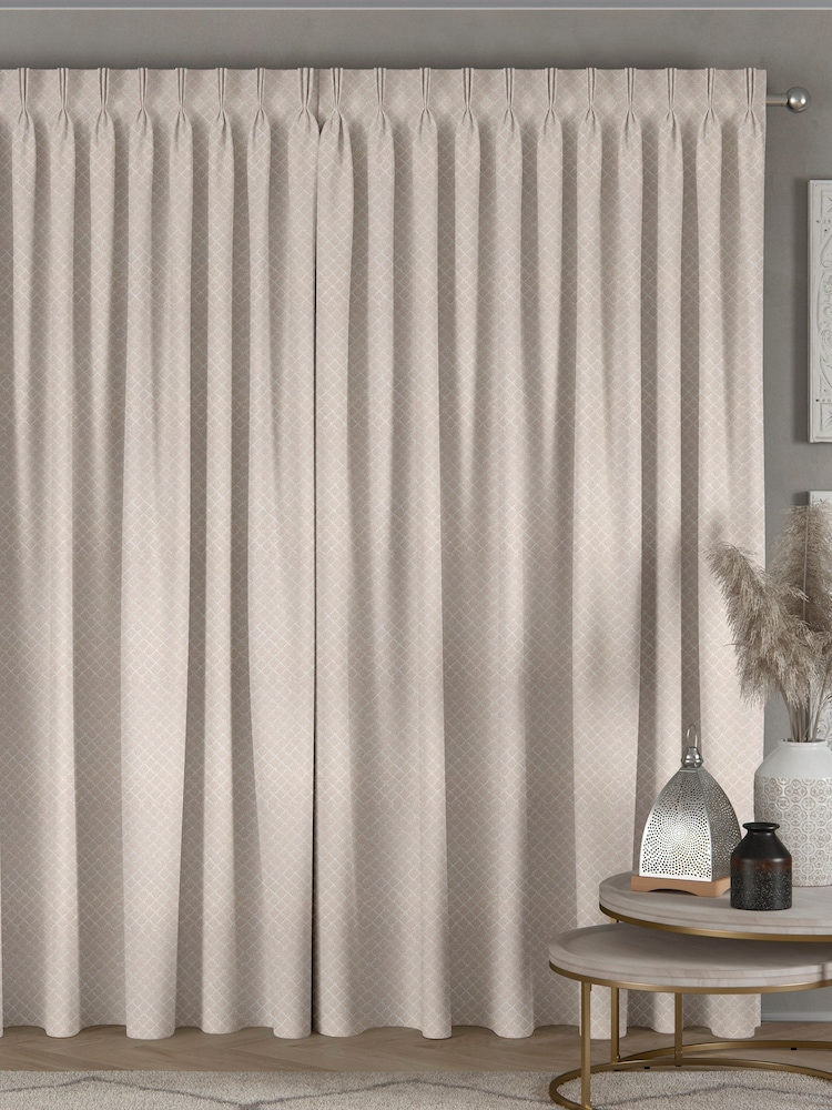 Natural Taupe Kyoto Made To Measure Curtains - Image 2 of 9