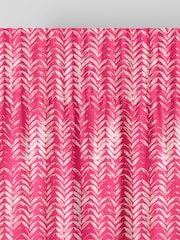 Watermelon Pink Leaf Print Made To Measure Curtains - Image 6 of 9