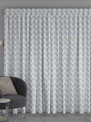 Danube Blue Lotus Made To Measure Curtains - Image 2 of 9