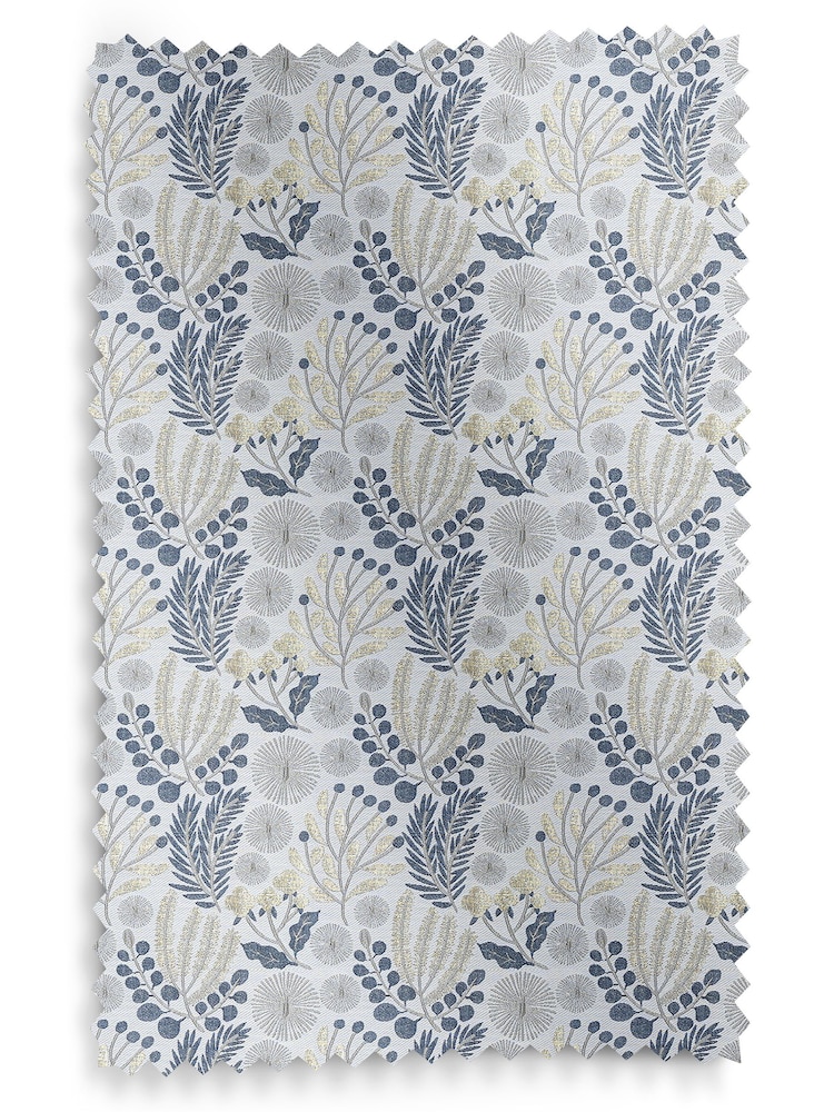 Danube Blue Lotus Made To Measure Curtains - Image 9 of 9