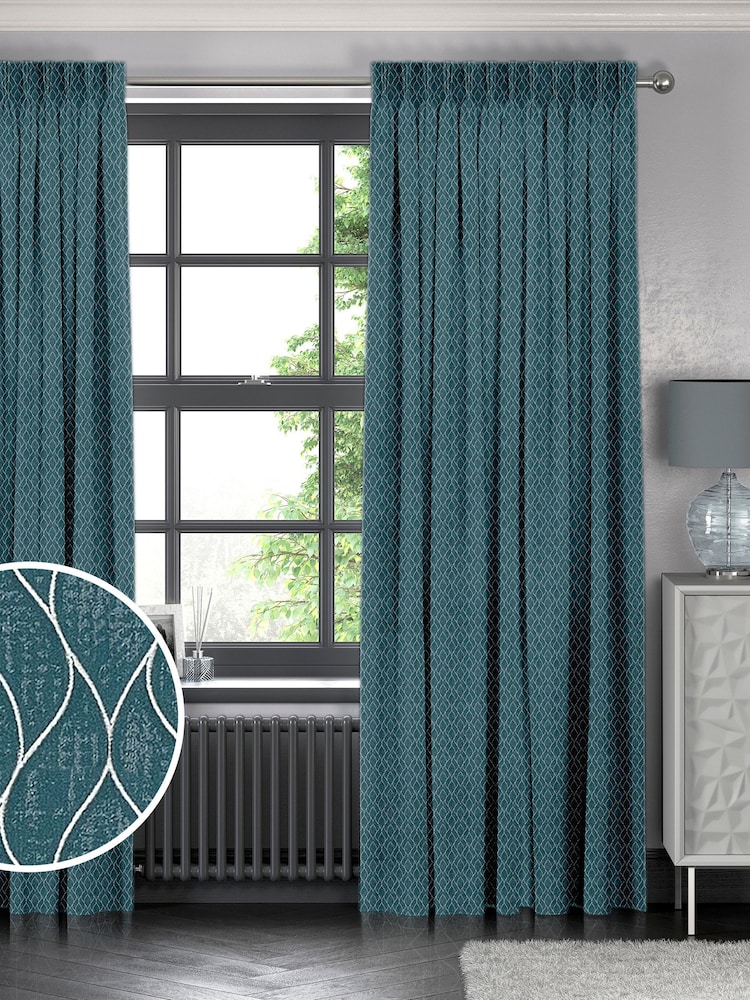 Emerald Green Molton Made To Measure Curtains - Image 1 of 9