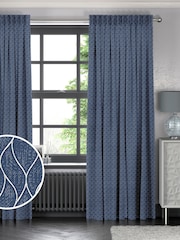 Indigo Blue Molton Made To Measure Curtains - Image 1 of 9