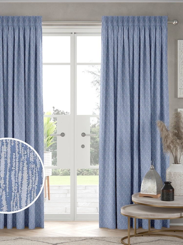 Danube Blue Morrison Made To Measure Curtains - Image 1 of 9