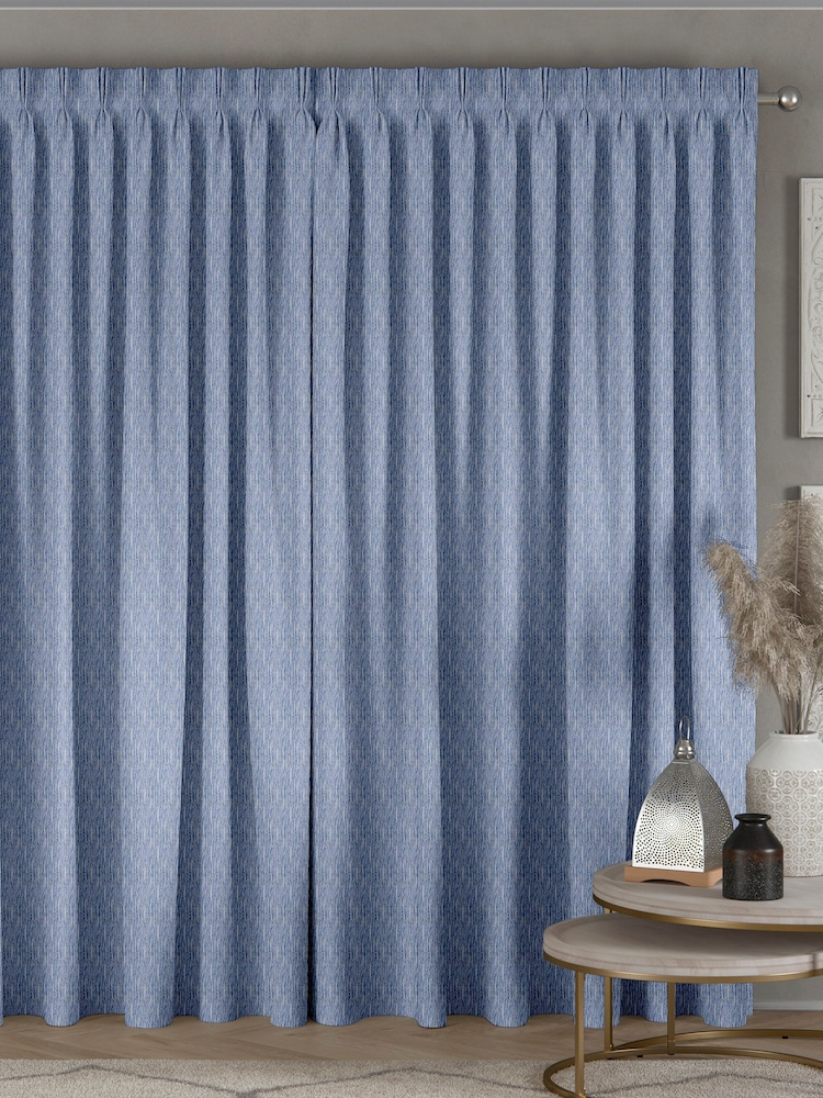 Danube Blue Morrison Made To Measure Curtains - Image 2 of 9