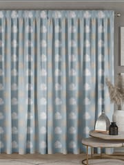 Duck Egg Blue Niven Made To Measure Curtains - Image 2 of 9