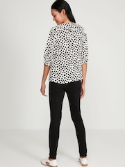M&Co White Spotty Collar Top - Image 2 of 5