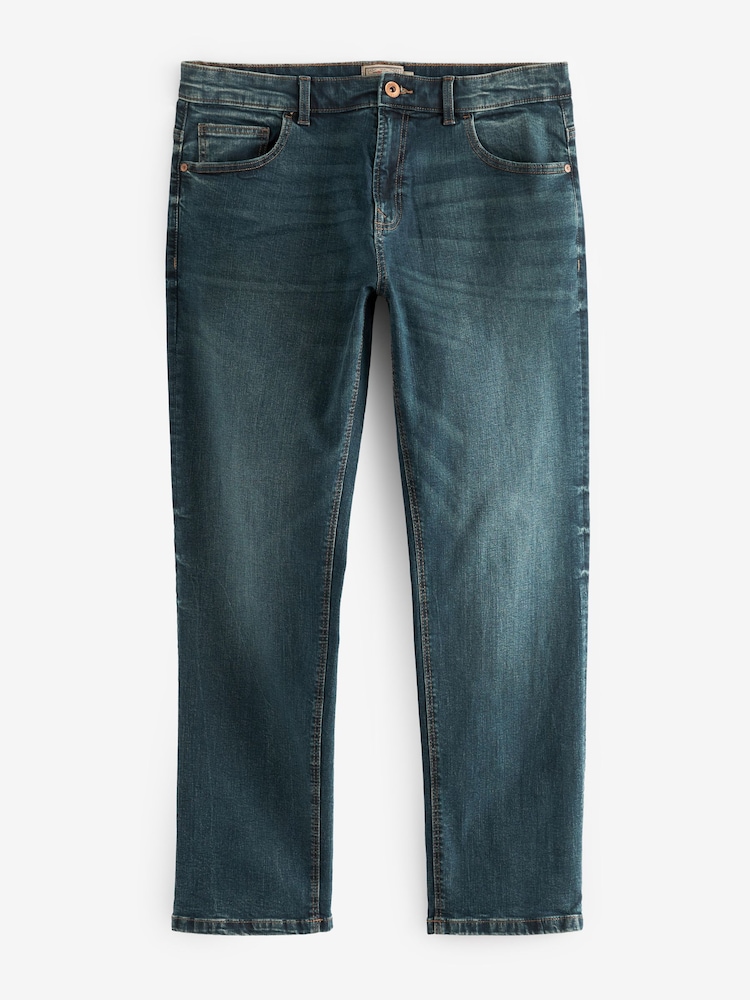 Mid Tint Straight Fit Authentic Stretch Denim Jeans - Image 1 of 10