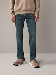 Mid Tint Straight Fit Authentic Stretch Denim Jeans - Image 4 of 10