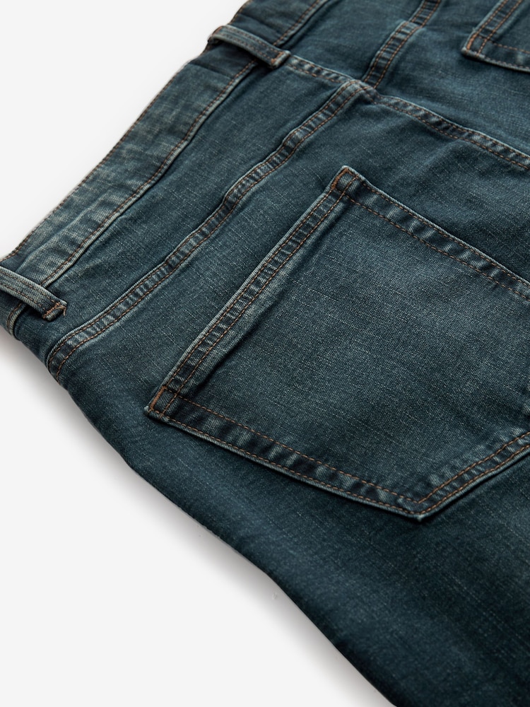 Mid Tint Straight Fit Authentic Stretch Denim Jeans - Image 7 of 10