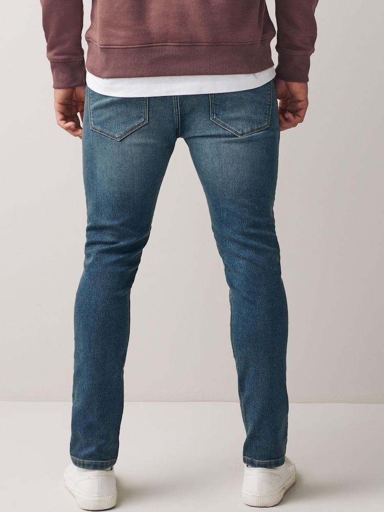 Blue Tint Skinny Comfort Stretch Jeans - Image 3 of 8