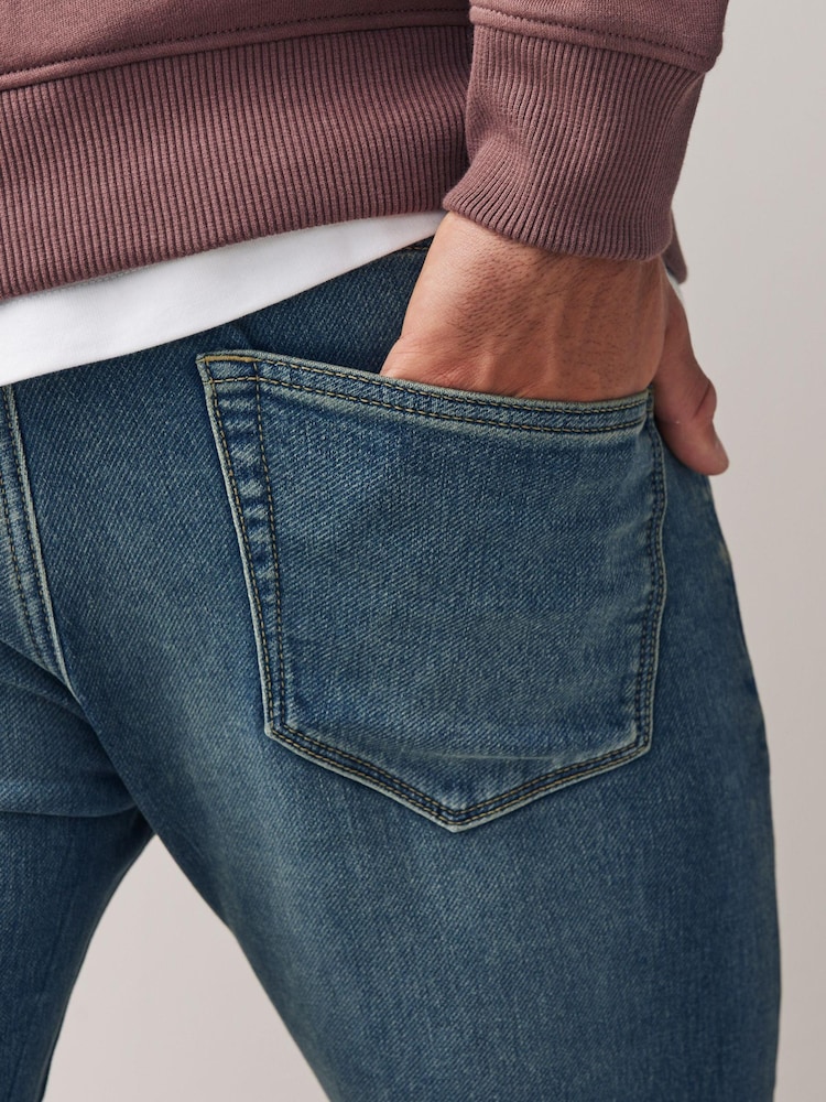 Blue Tint Skinny Comfort Stretch Jeans - Image 5 of 8