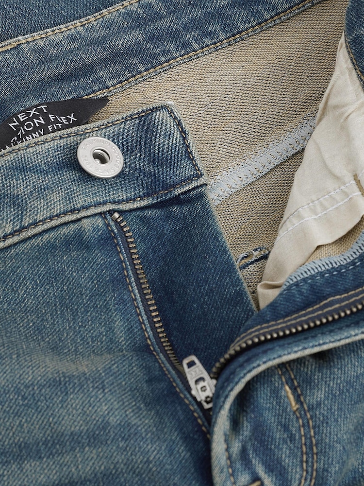 Blue Tint Skinny Comfort Stretch Jeans - Image 7 of 8