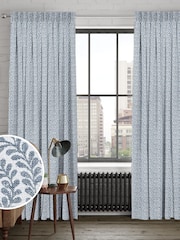 Danube Blue Portia Made To Measure Curtains - Image 1 of 9