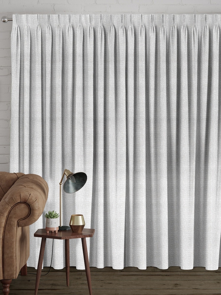 Oyster Cream Quincy Made To Measure Curtains - Image 2 of 9