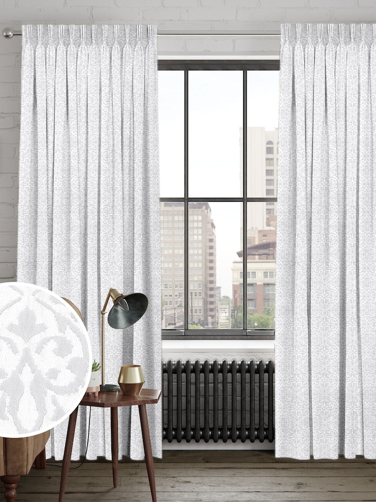 Silver Renna Made To Measure Curtains - Image 1 of 9