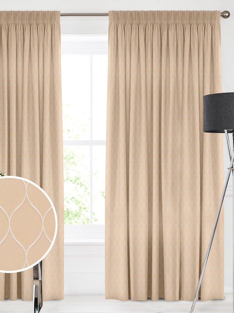 Champagne Gold Salli Made To Measure Curtains - Image 1 of 9
