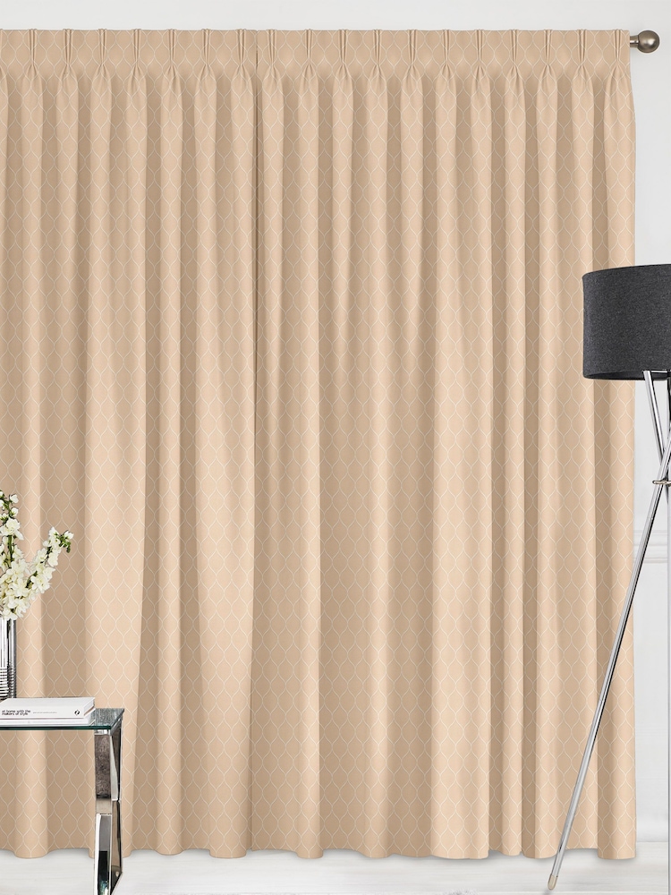 Champagne Gold Salli Made To Measure Curtains - Image 2 of 9