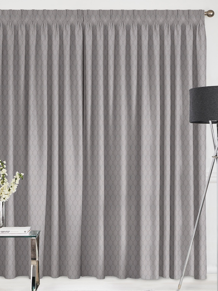 Graphite Salli Made To Measure Curtains - Image 2 of 9