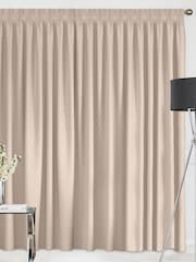Natural Taupe Salli Made To Measure Curtains - Image 2 of 9