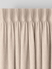 Natural Taupe Salli Made To Measure Curtains - Image 5 of 9