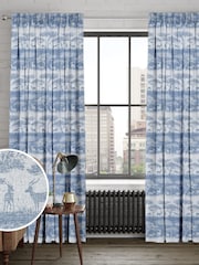 Danube Blue Scenery Made To Measure Curtains - Image 1 of 9
