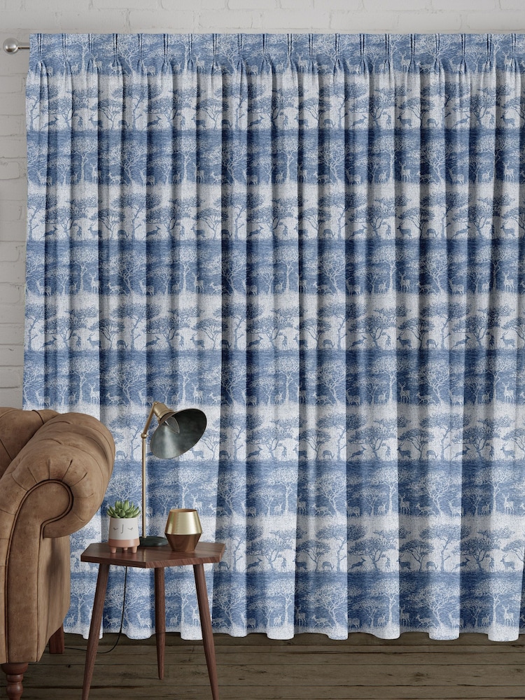 Danube Blue Scenery Made To Measure Curtains - Image 2 of 9